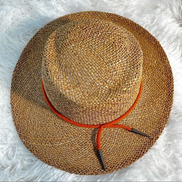 Women’s Wide Brimmed Straw Hat Loose Weave Summer Fun Beach - Picture 3 of 6